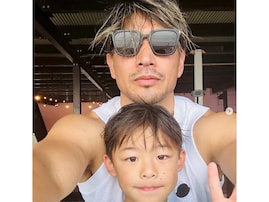 「イケメン魔裟斗パパ最高すぎる」息子との顔出し2ショット公開「魔裟斗さんの遺伝子を感じます」「そっくり」