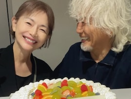 「愛されてますね」青田典子、夫・玉置浩二との誕生日ショット公開「お二人の幸せそうなお顔と空気感」