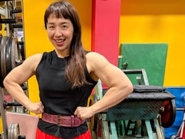 「す、凄げーッ！」浜口京子、圧巻ムキムキ姿に驚きの声！「現役時代よりモリモリ」「しっかり強そう」