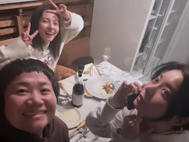 「通報してるのかと」近藤春菜、森カンナ＆ベッキーと“忘年会”ショット公開！ 「おでこがお美しい」