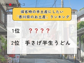 帰省時の手土産にしたい「香川県のお土産」ランキング！ 2位「手さげ半生うどん」を抑えた1位は？【2025年調査】