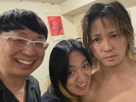 ジャガー横田の医者夫、イケメン息子との家族ショット公開！ 「JJ君イケメン過ぎる」「ラブラブ家族」