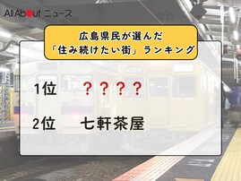 広島県民が選んだ「住み続けたい街（駅）」ランキング！ 2位「七軒茶屋」、1位は？