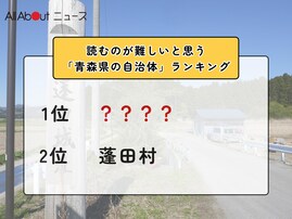 読むのが難しいと思う「青森県の自治体」ランキング！ 2位「蓬田村」を抑えた1位は？【2026年調査】