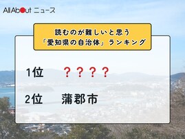 読むのが難しいと思う「愛知県の自治体」ランキング！ 2位「蒲郡市」を抑えた1位は？【2026年調査】
