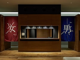 【東京都の人気銭湯】「天然温泉 久松湯」はプロジェクションマッピングも楽しめる銭湯。露天風呂の天然温泉でリラックス