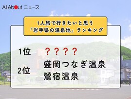 1人旅で行きたいと思う「岩手県の温泉地」ランキング！ 2位「盛岡つなぎ温泉・鶯宿温泉」を抑えた1位は？【2026年調査】