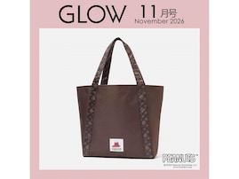 モノグラム柄のハンドルにスヌーピーのタグ、『GLOW』11月号の付録は自立する大容量トート