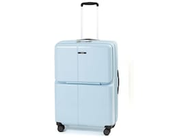 旅先で荷物が増えても安心の拡張機能。エースのスーツケースはフロントポケットやキャスターストッパーを備えた使い勝手抜群のモデル