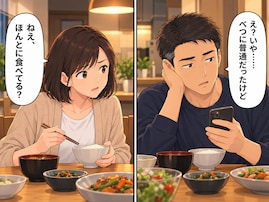 【漫画】妻の手作り弁当が暴いた夫の悪事!? 異変を察知した妻が弁当に仕込んだイタズラで意外な展開が……【前編】