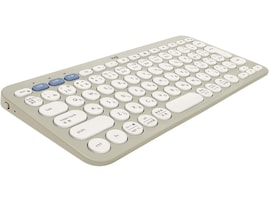 【Amazonベストセラー1位】Logicool「ワイヤレスキーボード」は丸いキーデザインがおしゃれな薄型・軽量のワイヤレスキーボード【10月7日】