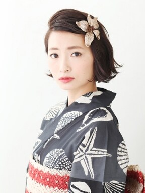 浴衣にぴったり ショートの髪型 ヘアアレンジはこれでキマり All About オールアバウト