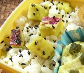 定番! さつまいもご飯 style= 定番! さつまいもご飯