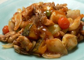 ほくほく野菜の酢豚 style= ほくほく野菜の酢豚