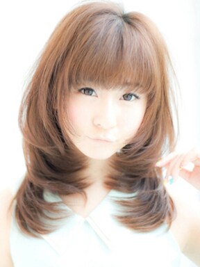 小顔フェミニンスタイル style= 小顔フェミニンスタイル