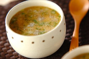ひき肉と大根の酒粕スープ