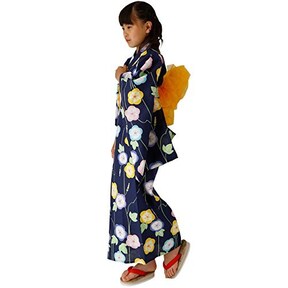 京都の絵師が描く本格生地で仕立ての女の子浴衣3点セットが3980円！