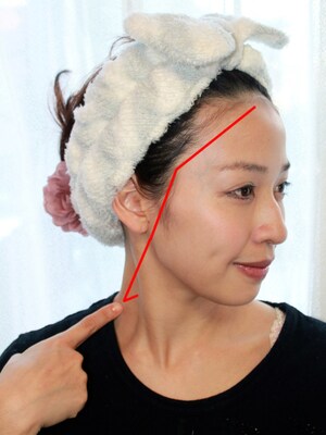 リンパを流すライン