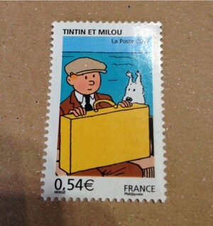フランスで購入したTINTINの切手 [切手収集] All About