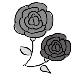 画像 16 23 花のかわいい無料イラスト集 白黒 カラー Web素材 All About