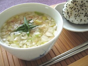 ねぎ味噌スープ