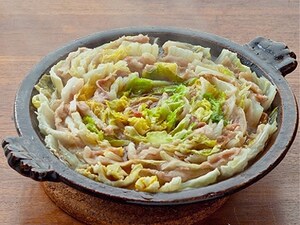 白菜と豚バラ肉のごま油鍋