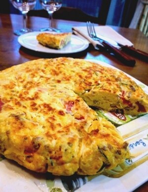 ズッキーニとトマトのスパニッシュオムレツ ズッキーニとトマトのスパニッシュオムレツ