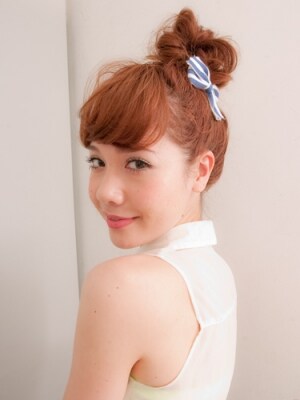 夏におすすめ 簡単おだんごアレンジ ヘアアレンジ All About