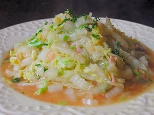 【10分】白菜とベーコンのバター醤油炒め