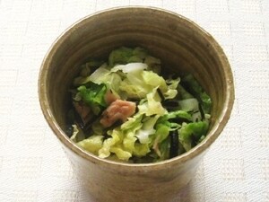白菜とひじきのサラダ