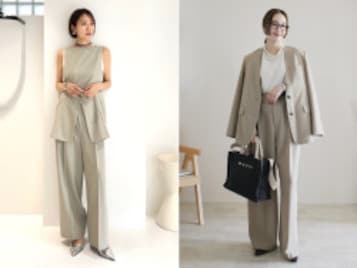 40代女性に人気の「ニュートラルカラー」はセットアップがおすすめ！ 夏コーデのポイント4選