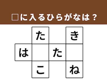 【クロスワードパズルクイズ】解けると快感！ □に入るひらがなは？ 便利なサービスがヒント