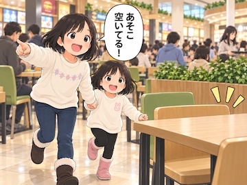 【漫画】「オレの予約席だからどけ」フードコートで主張する高齢男性にザワッ。夫の「見事な対応」とは【前編】