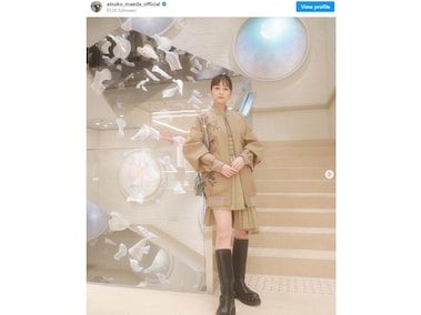 前田敦子、子どもとの沖縄プライベートショット公開「おチビちゃんも