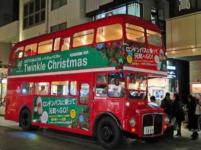元町トゥインクルクリスマス2016「ロンドンバス乗車イベント」