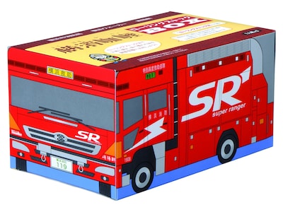 横浜市消防局が誇るSR（特別高度救助部隊）の車輛をモチーフとしたデザイン（画像提供：崎陽軒）