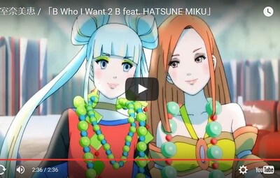 Namie Amuro & Hatsune Miku Meet in Neo Tokyo