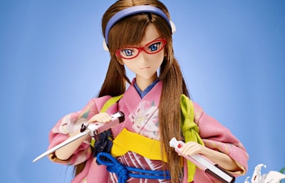 Evangelion Dolls Go Edo with Katana & Kimono