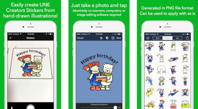 Line Stickers from Hand-Drawn Illustrations