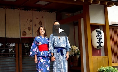 Grace & Ryosuke at the 'Ryokan'