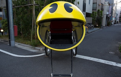 Run Away from Ghosts in a Pac-Man Rickshaw