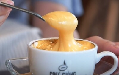 Famous Raw Egg Coffee at Yokohama's Café Giang