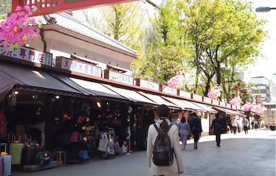 Retro Street Food at Asakusa Denbouin Street