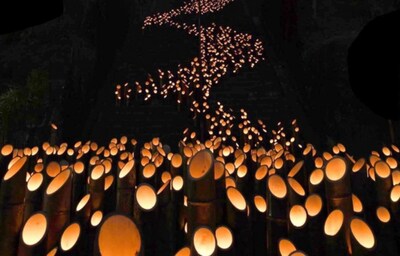 20,000 Bamboo Lanterns Light Up Oita