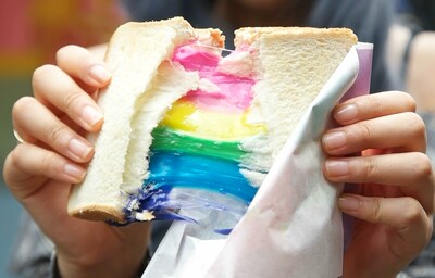 Magical Rainbow Grilled Cheese in Harajuku