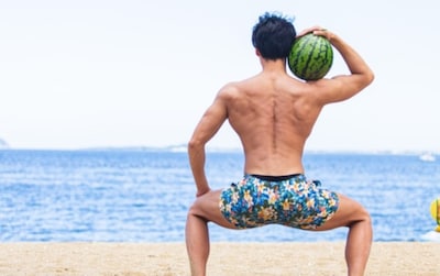 Bodybuilder Muscling His Way into Stock Photos