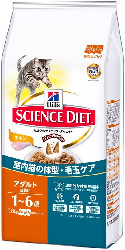 サイエンスダイエット インドアキャット アダルト チキン 成猫用