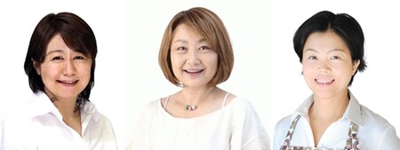 「洗濯」ガイド毎田祥子さん、「時短生活」ガイドのももせいづみさん、「家事」ガイドの江口恵子さん