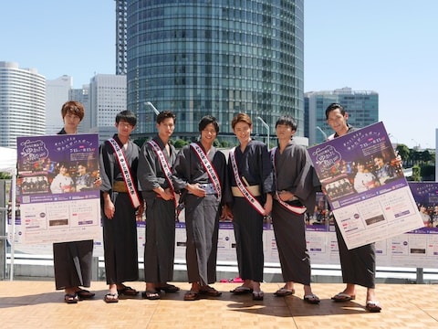 「みなと横浜 ゆかた祭り2017」応援大使に3年連続で就任した「SOLIDEMO」（2017年7月14日撮影）
