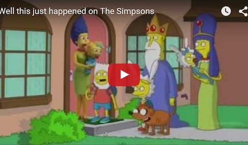 Simpsons Halloween Shouts-Out to Anime